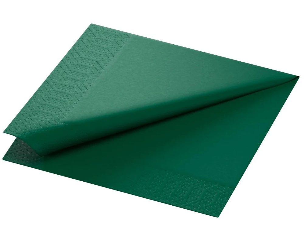 Duni Papierservietten 3-lagig jägergrün 40 cm x 40 cm, 250 Stück