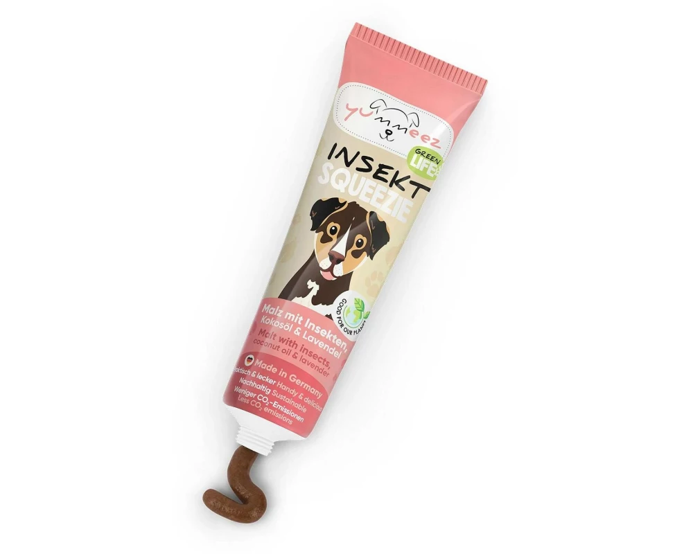 Yummeez Hunde-Nahrungsergänzung Squeezie Insekt 100g