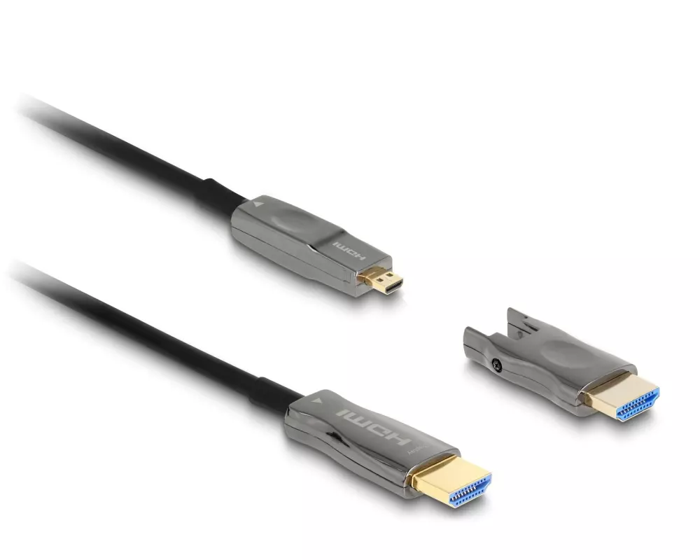 Delock Optisches Kabel 5 in 1 HDMI, 20 m, 8K 60 Hz, aktiv