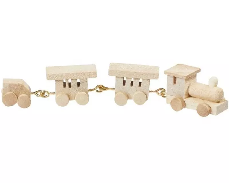 HobbyFun Mini-Fahrzeug Holzeisenbahn Natur