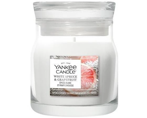 Yankee Candle Signature Duftkerze White Spruce & Grapefruit Signature Small Jar