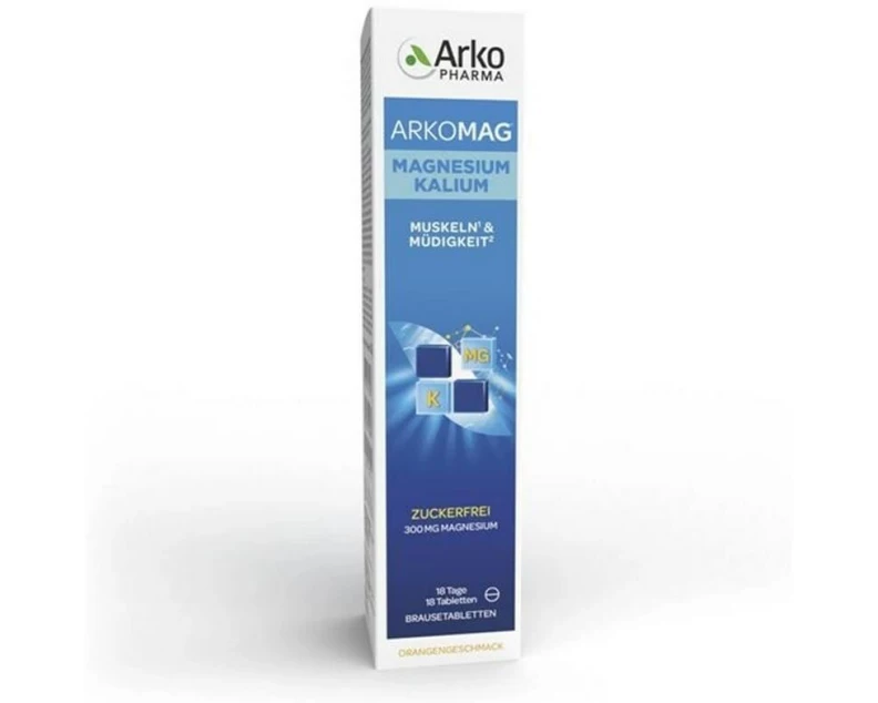 Arkopharma Magnesium + Kalium Brausetabletten 18 Stück
