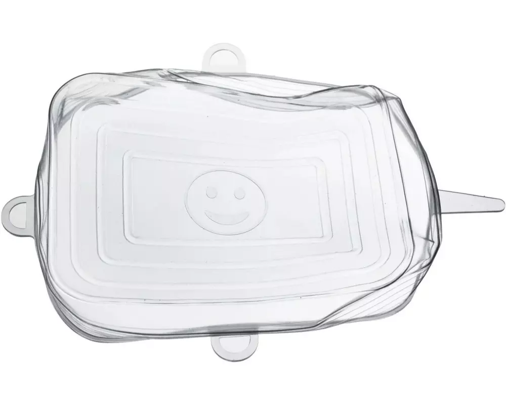 Westmark Square Frischhaltedeckel Silikon 1 Stück, Transparent