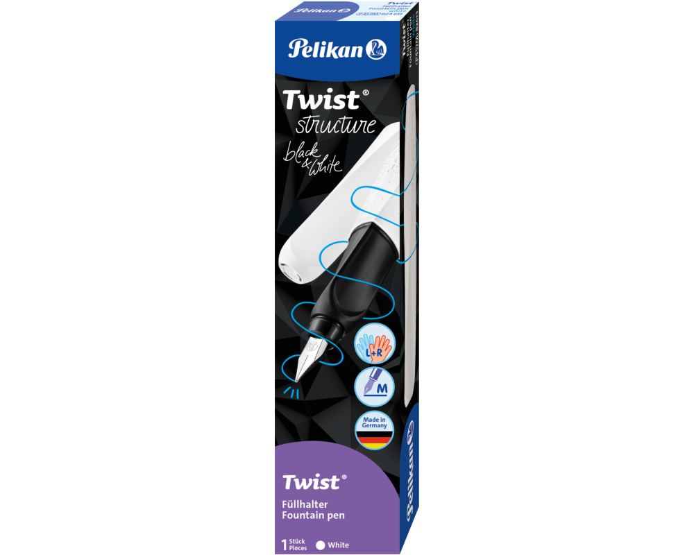 PELIKAN Füllhalter Twist Strucure M 824620 weiss