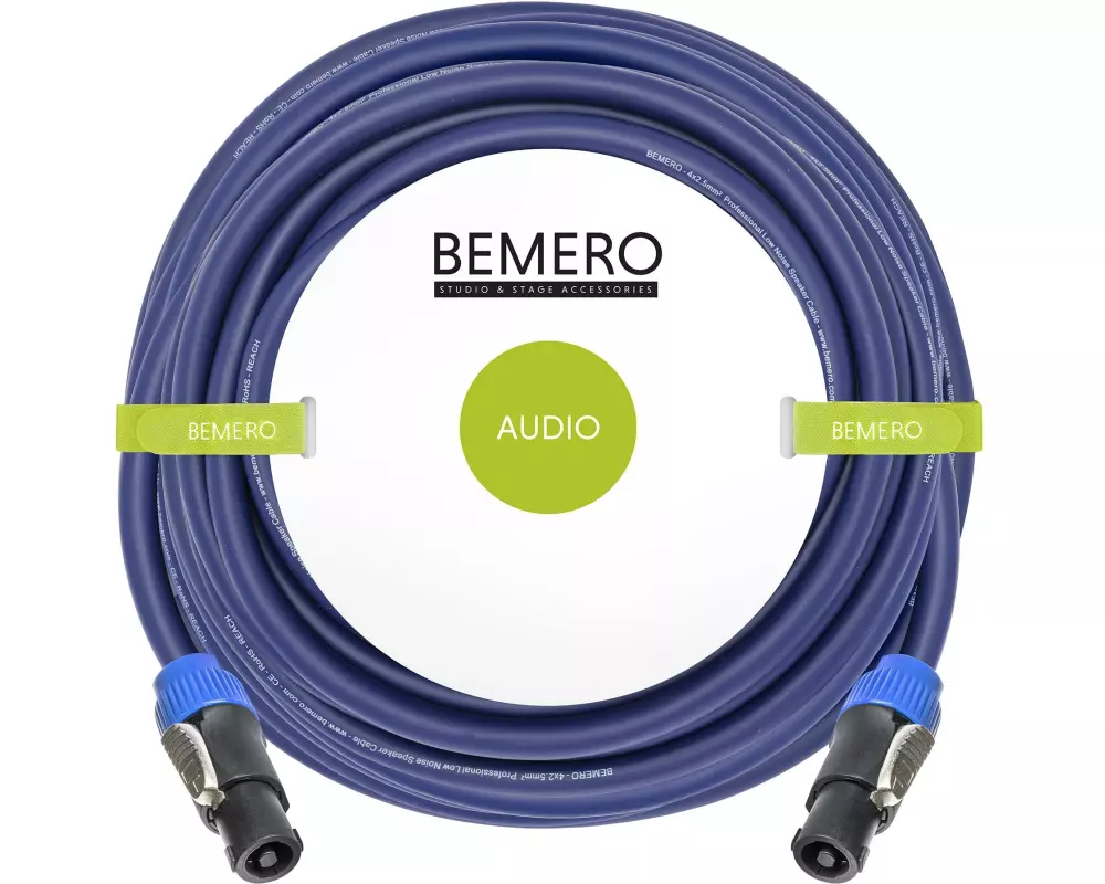 Bemero Lautsprecherkabel SpeakON – SpeakON 4 x 2.5 mm² 20 m
