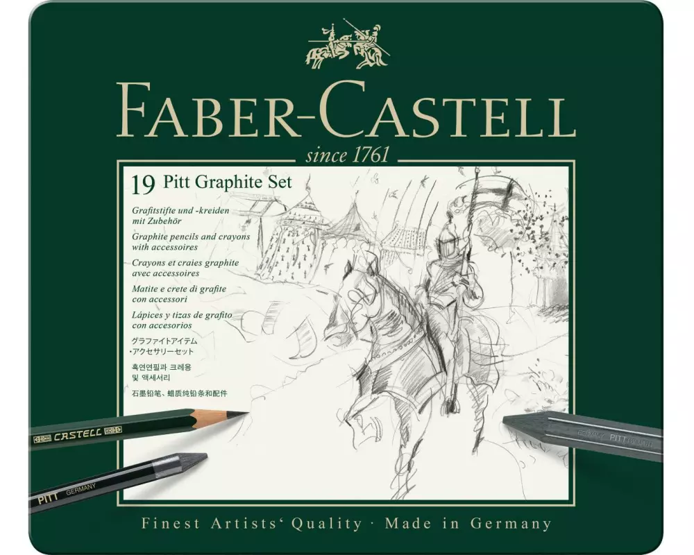 Faber-Castell Graphitstift Faber-Castell PITT 19er Metalletui