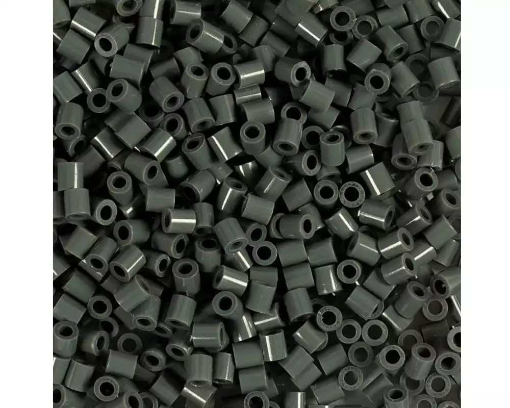 Hama Bügelperlen Mini Dunkelgrau, 2000 Stück