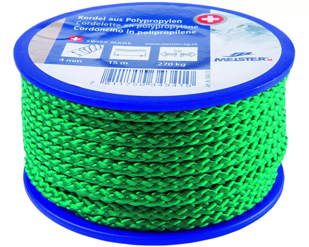 Meister Kordel Ø 4 mm, 15 m, 270 kg, Grün