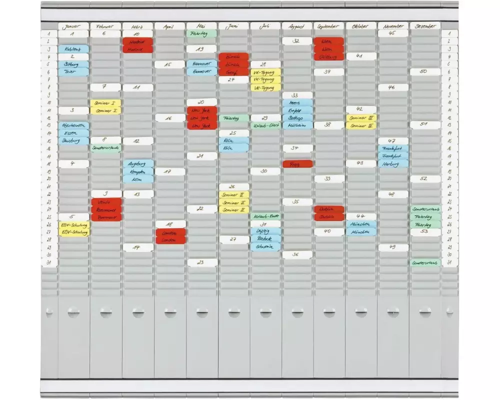 Franken T-Kartentafel Universal 78 cm x 81.9 cm, Grau