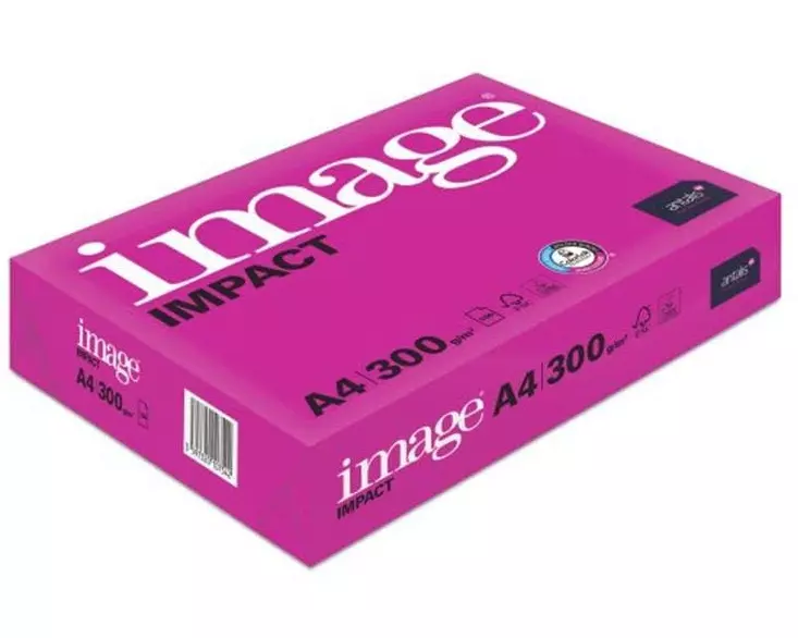 Image Kopierpapier Image Impact A4, Hochweiss, 300 g/m², 125 Blatt