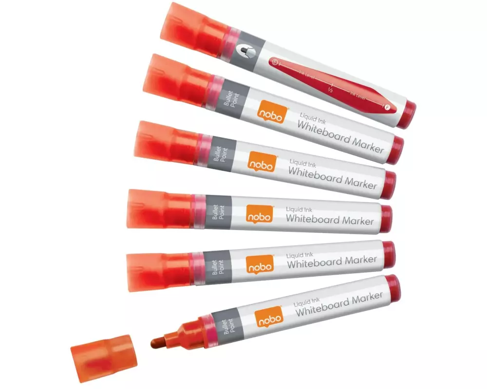 Nobo Whiteboard-Marker Liquid Ink 10 Stück, Rot