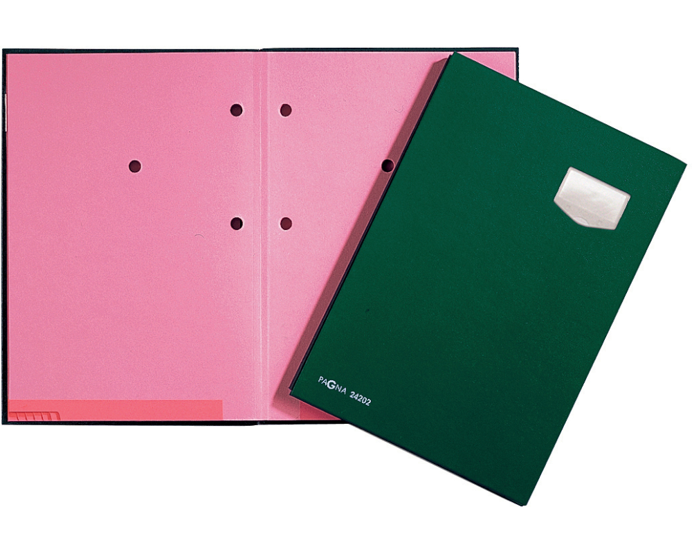 PAGNA Unterschriftenmappe De Luxe A4 24102-03 grün 10-teilig