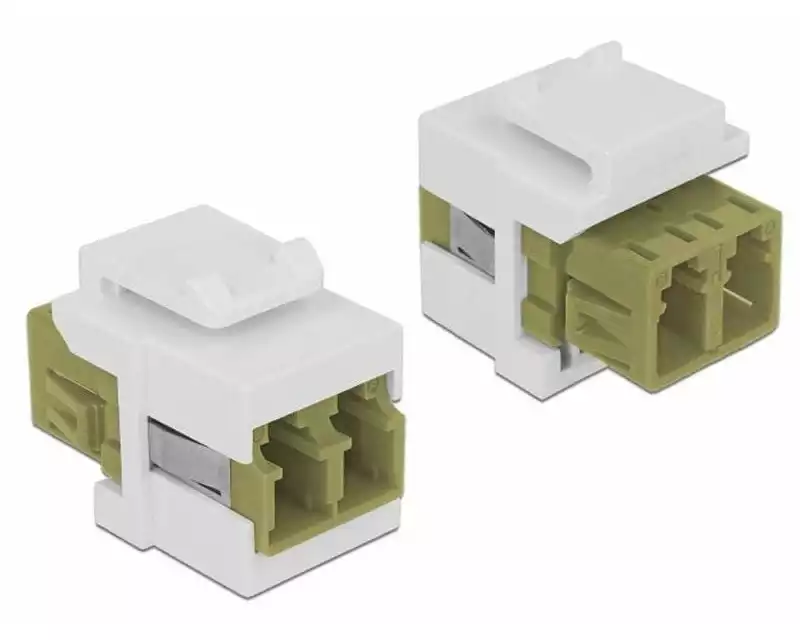 Delock Keystone-Modul LWL Multimode Duplex LC-LC, OM2