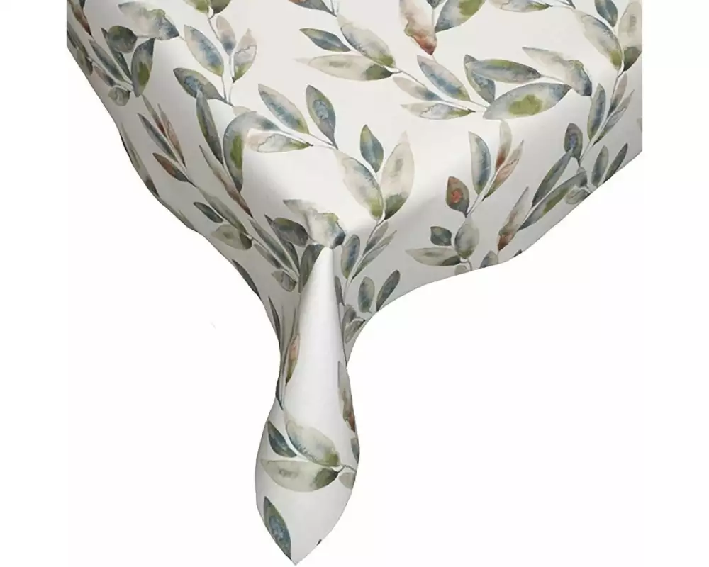 Hubatka Tischdecke Megaline, grüne Blätter, 140 x 170 cm