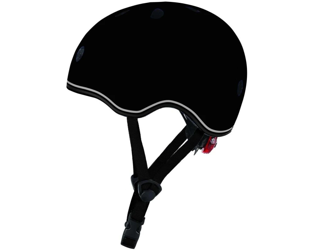 GLOBBER Kinderhelm Evo Lights Schwarz, XS-S