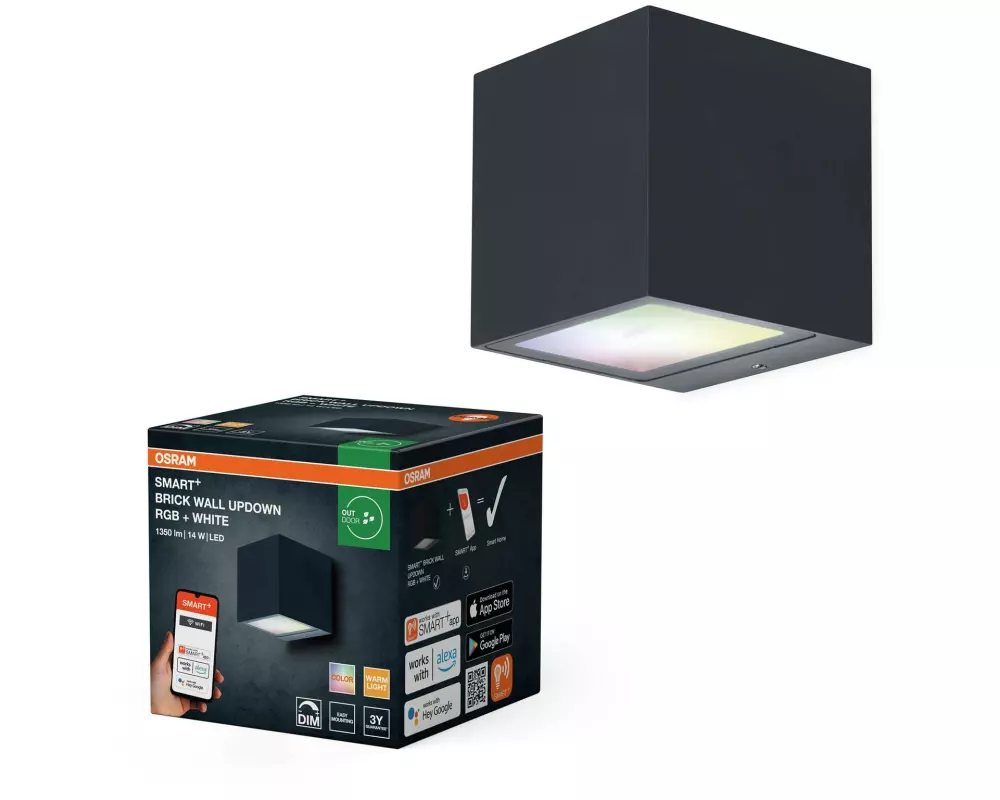 OSRAM Outdoor Wandleuchte Smart+ Brick UpDown RGB + W
