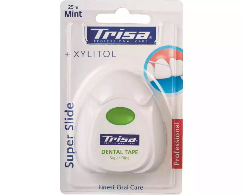 Trisa Zahnseide Super Slide Mint 25 m