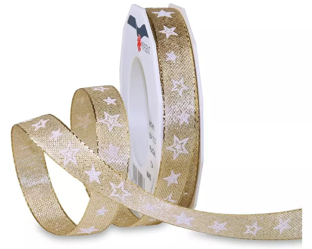 Pattberg Geschenkband Mars 15 mm x 20 m, Gold