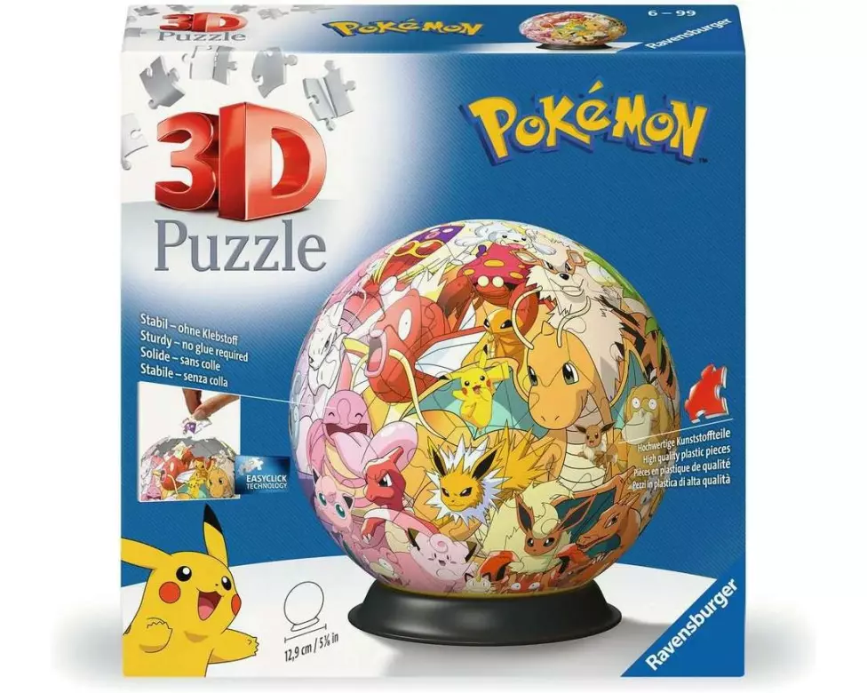 Ravensburger 3D Puzzle Ball: Pokémon – Kanto Region
