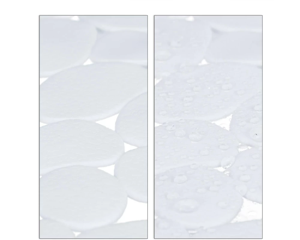 relaxdays Badewannenmatte Weiss