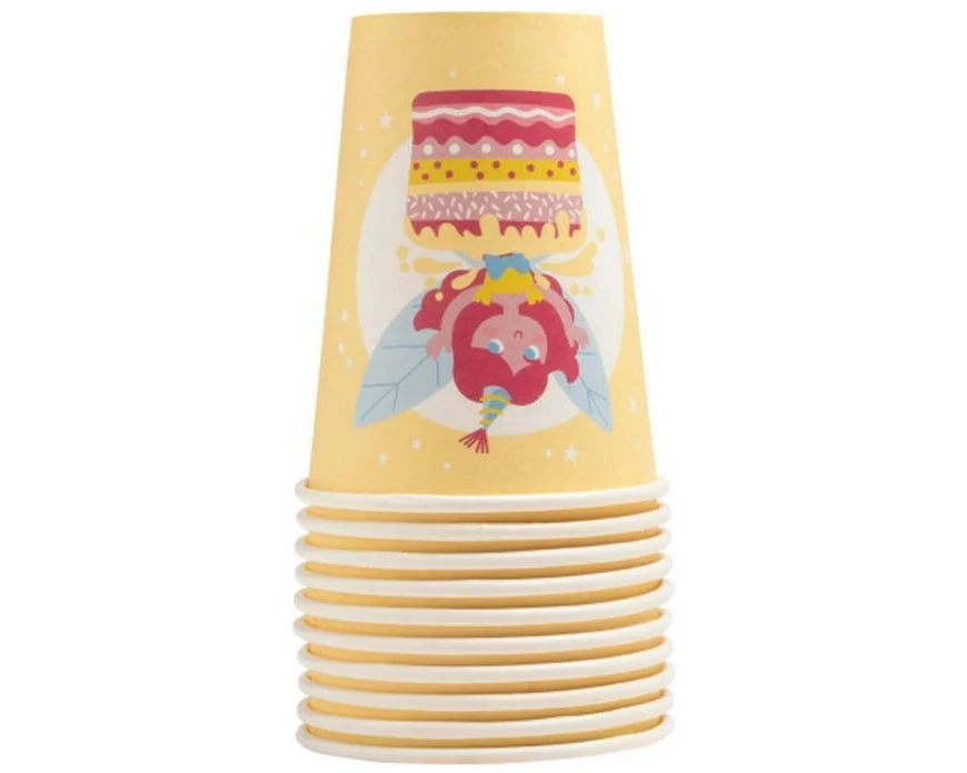 PRO nappe Einwegbecher Fee 2 dl, 10 Stück, Mehrfarbig