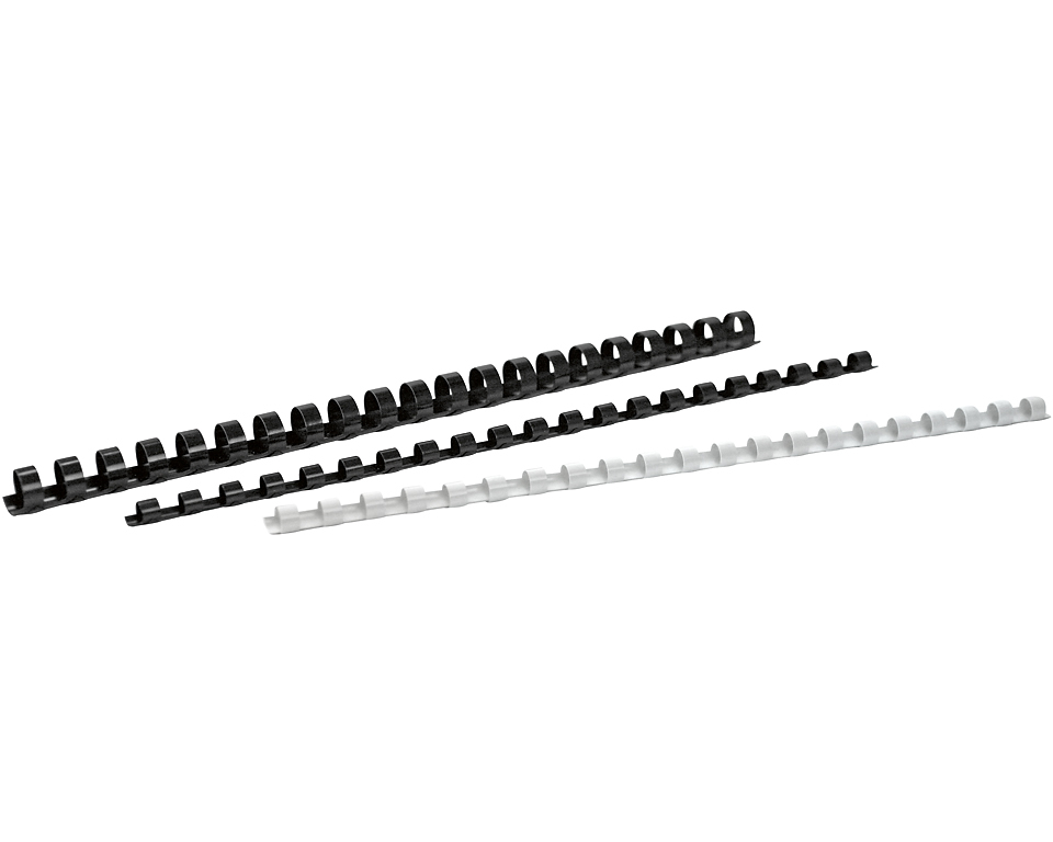 BÜROLINE Plastikbinderücken 12mm A4 351391 rot 100 Stück