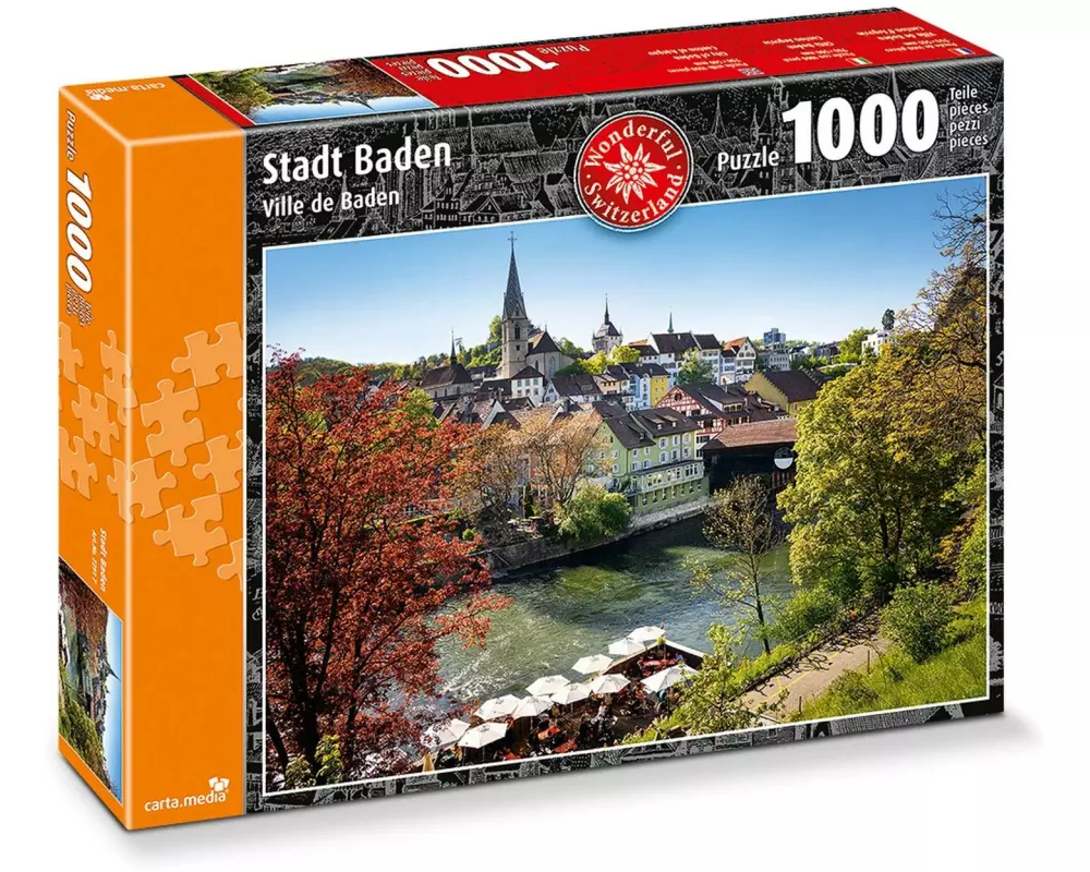 Carta.Media Puzzle Stadt Baden 1000 Teile