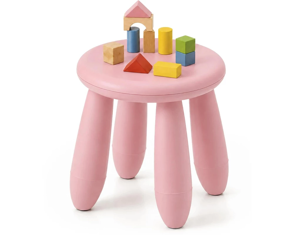 relaxdays Kindersitzhocker Rosa