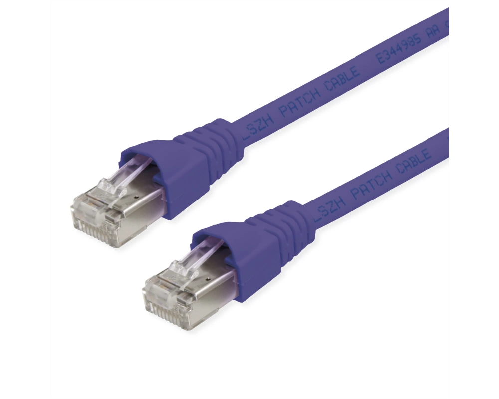 TELEGÄRTNER Patchkabel S/FTP, Cat.6A, LSOH, lila, 7,5 m