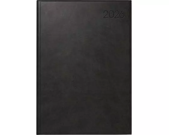 Simplex Wochenagenda Roma 17 x 24 cm, 2026, Schwarz