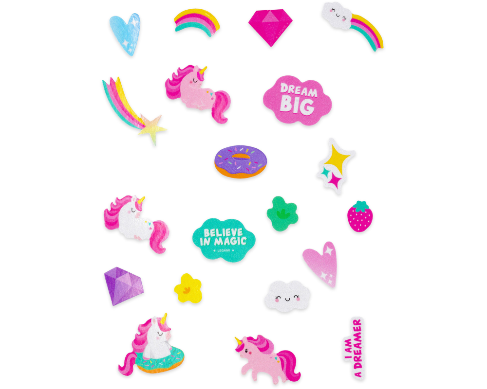 LEGAMI Fahrradaufkleber BST0001 Einhorn 40 Stück