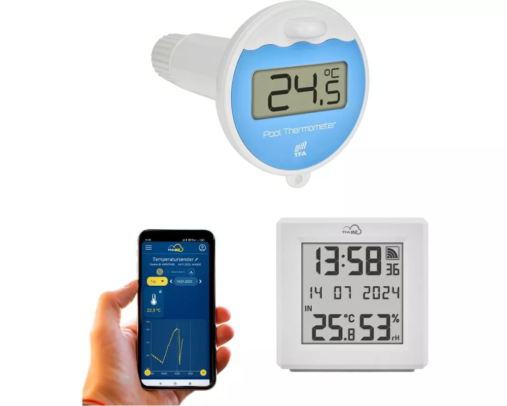 TFA Dostmann Set Gateway mit Poolsender