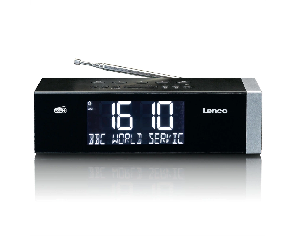 Lenco DAB+ Radiowecker CR-640BK, DAB+, Schwarz
