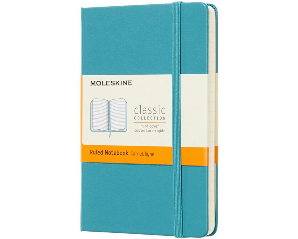 MOLESKINE Notizbuch P/A6 715246 liniert,HC,Riff Blau