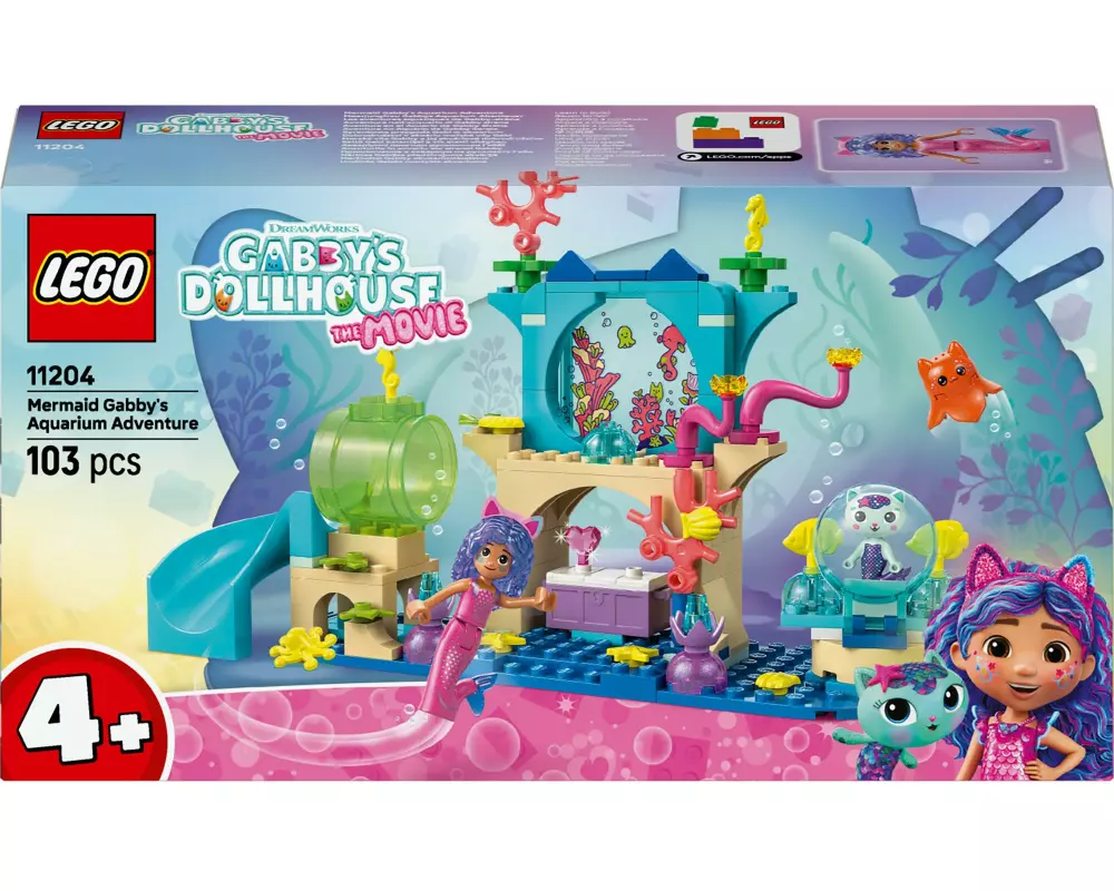LEGO® Gabby's Dollhouse Meerjungfrau Aquarium Abenteuer 11204