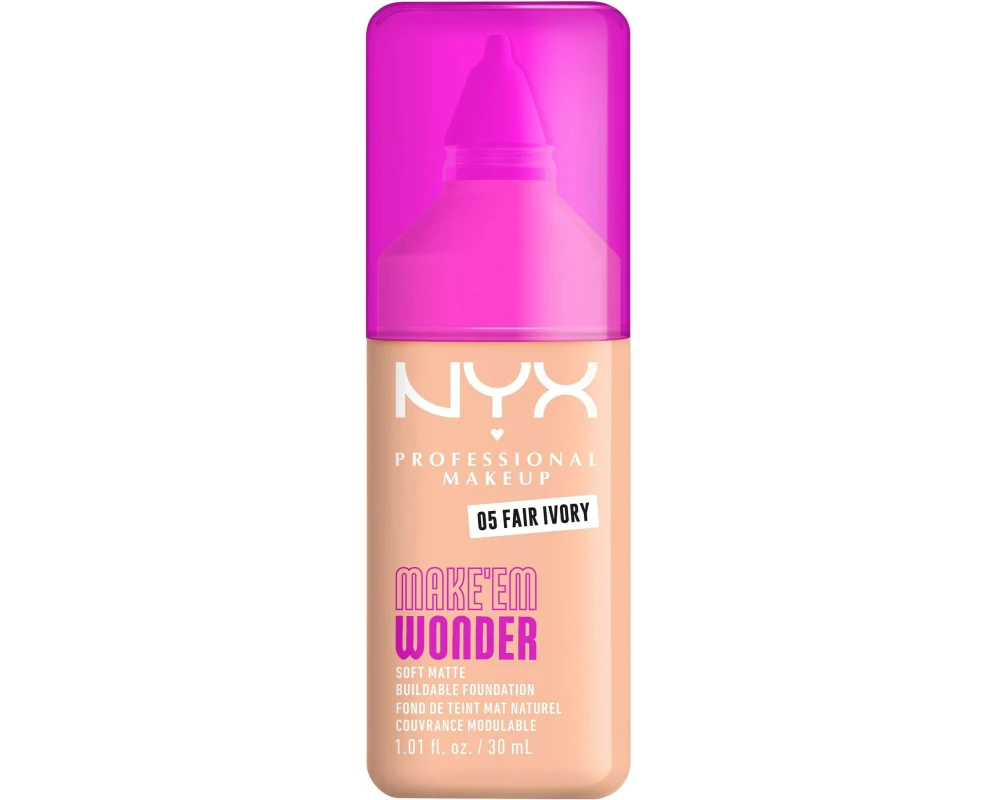 NYX Professional Makeup Foundation Make em Wonder 05 Fair Ivory