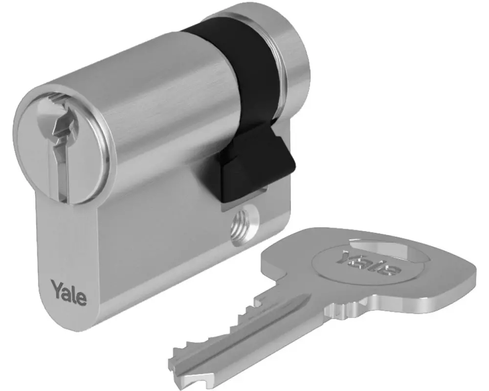 Yale Halbzylinder 500 plus, 10/30, Nickel sat. Standard Security