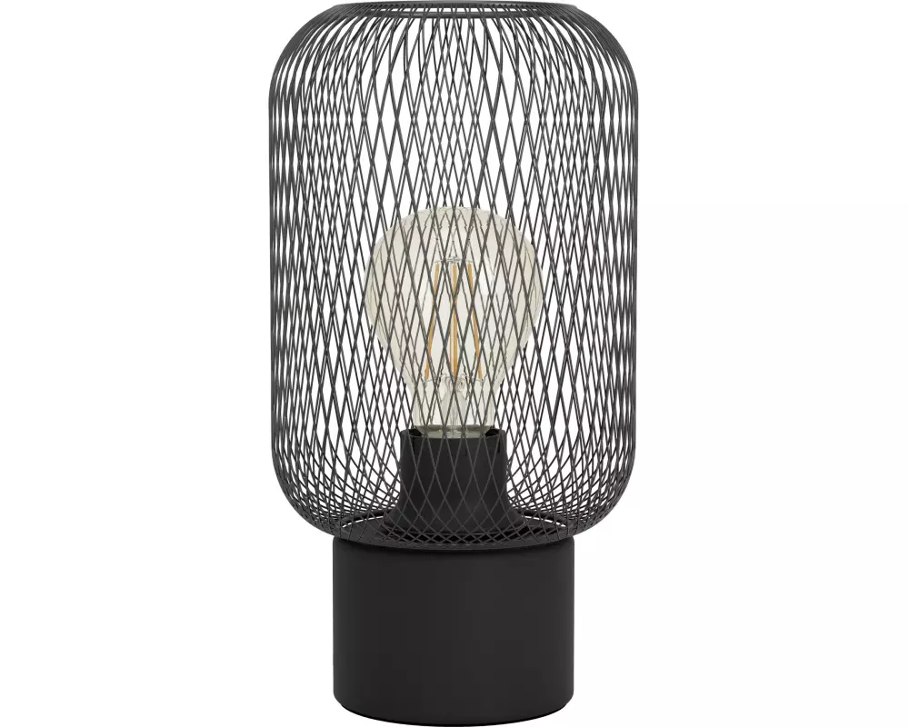 EGLO Leuchten Tischleuchte WRINGTON schwarz exkl. E27 1x60W