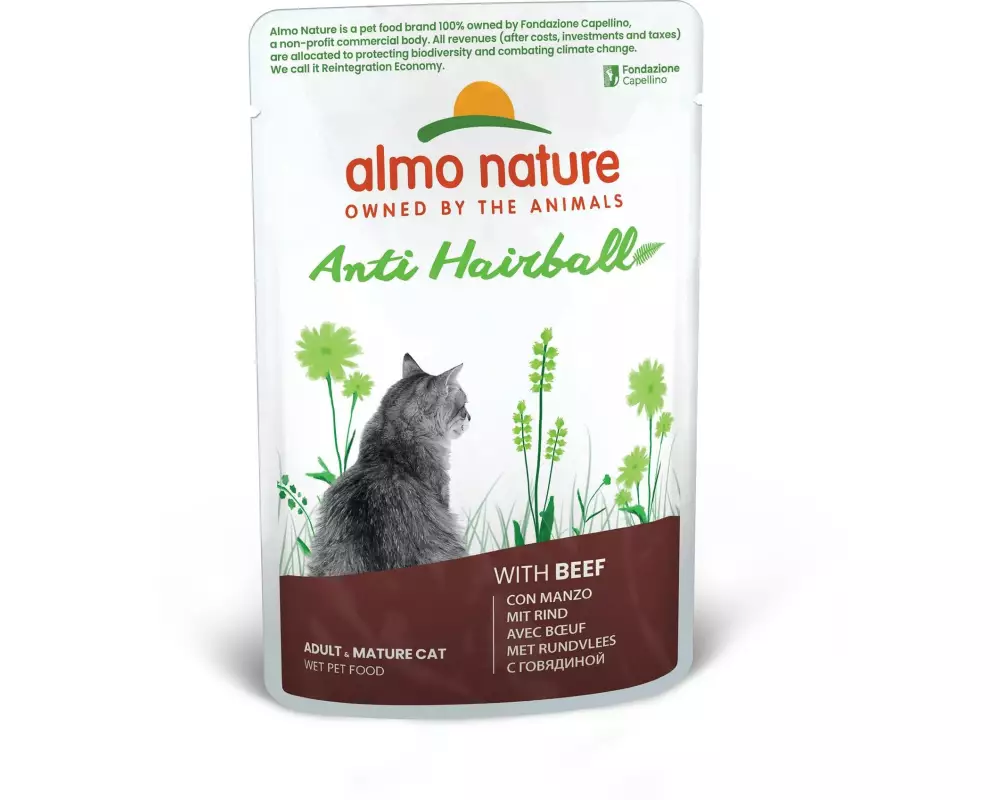 Almo Nature Holistic Functional Cat Anti-Hairball mit Rind 70 g