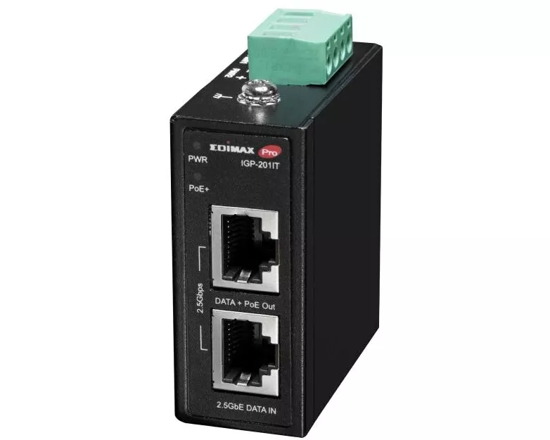 Edimax Pro PoE+ Injector IGP-201IT Industrie 30W, DIN-Rail