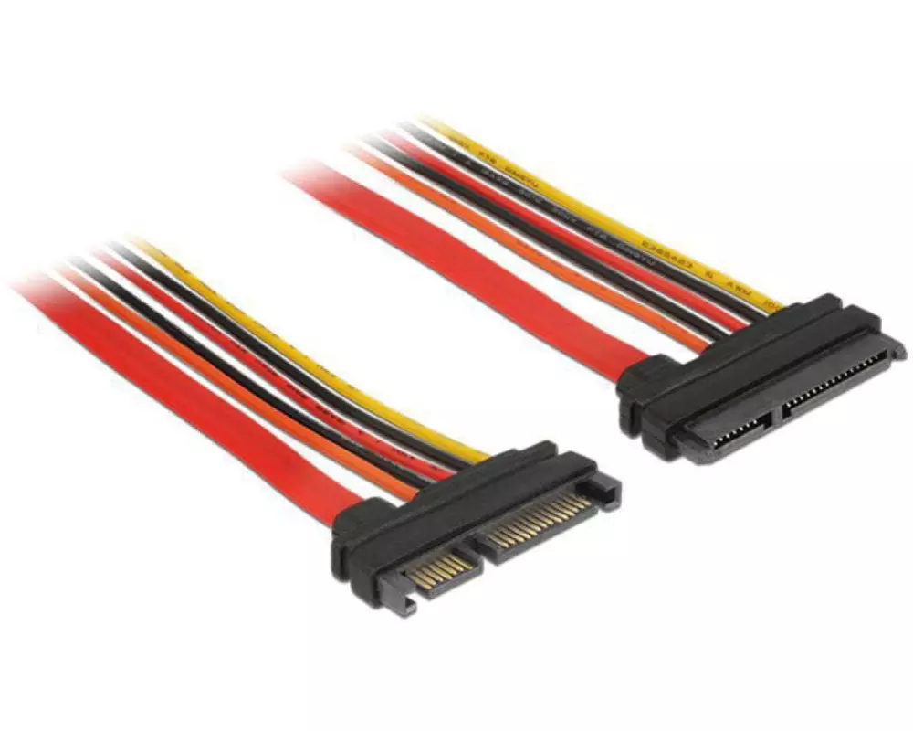 Delock SATA3-Kabel 3.3/5/12 Volt Verlängerung 30 cm