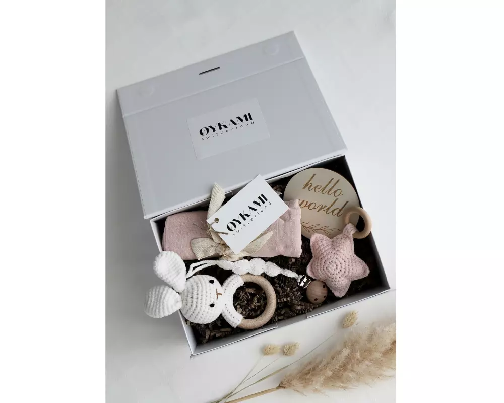 Oykami Geschenkset Estland Rosa mit Hase