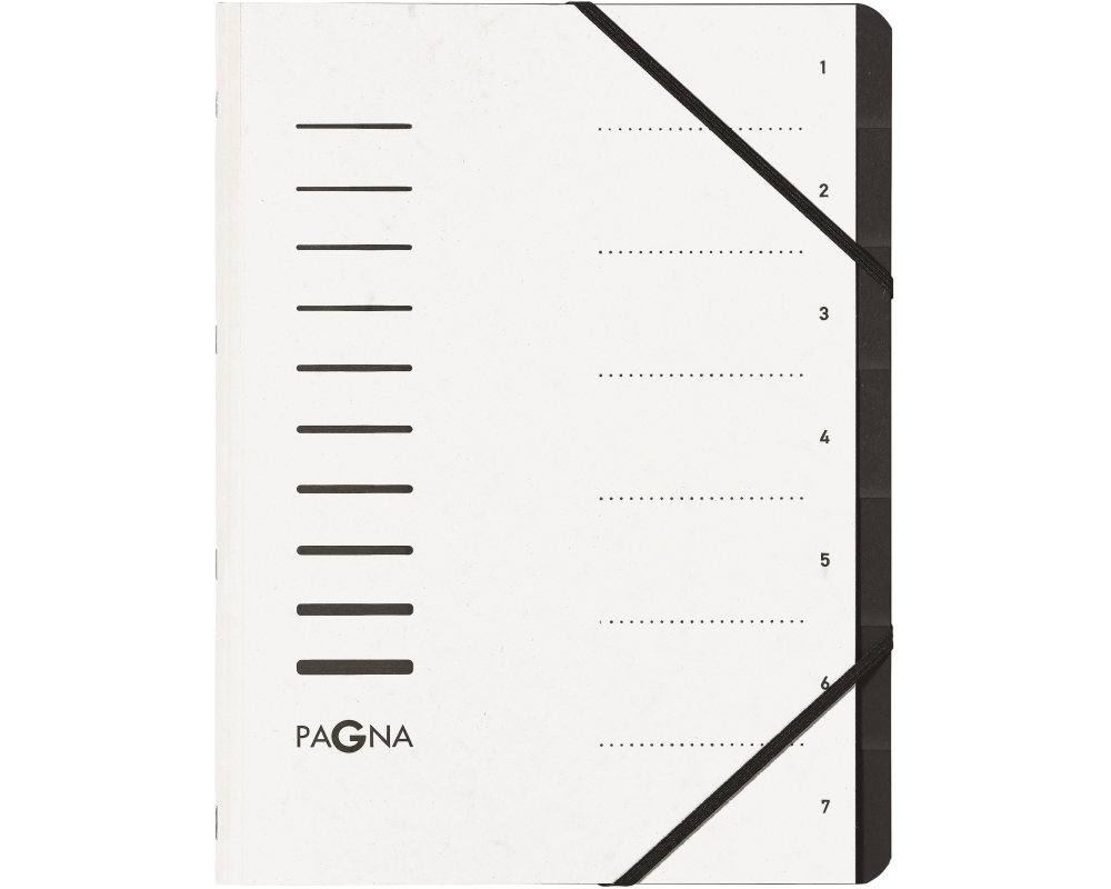 PAGNA Ordnungsmappe A4 40058-08 weiss 7-teilig