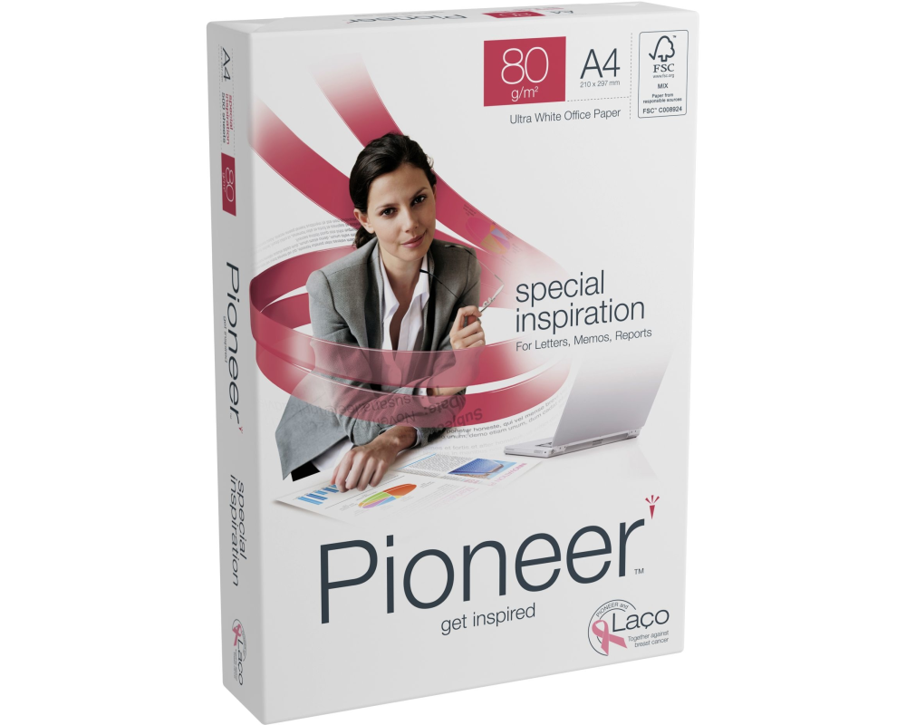 PIONEER Papier Inspiration A4 406946 80g weiss 500 Blatt