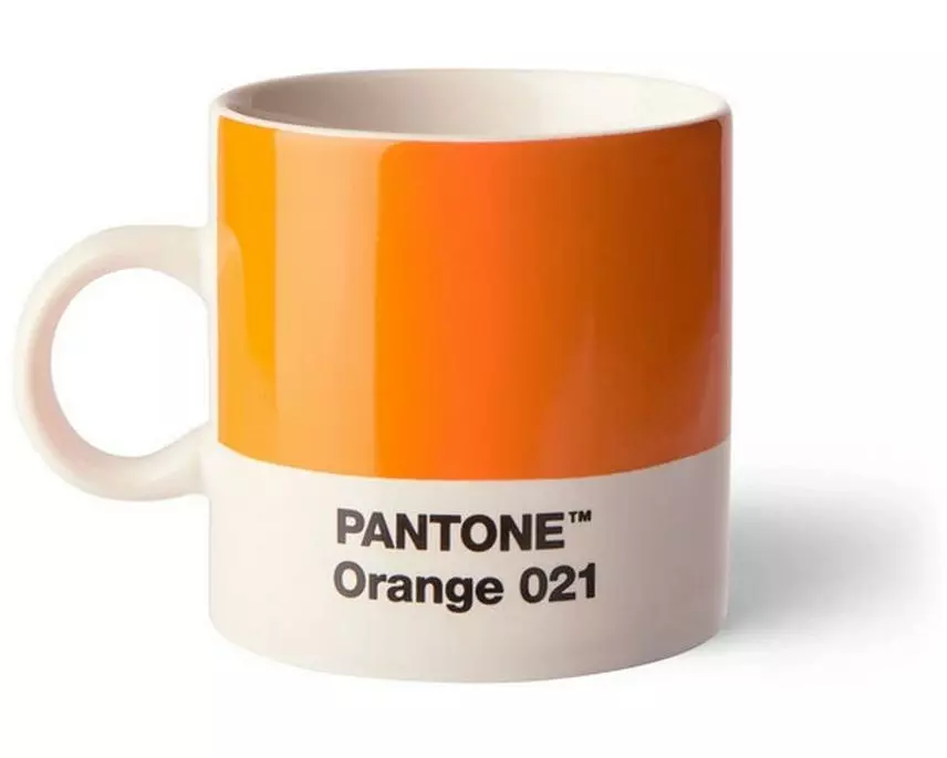 Pantone by Copenhagen Design Espresso-Tassen 120 ml, 1 Stück, Orange