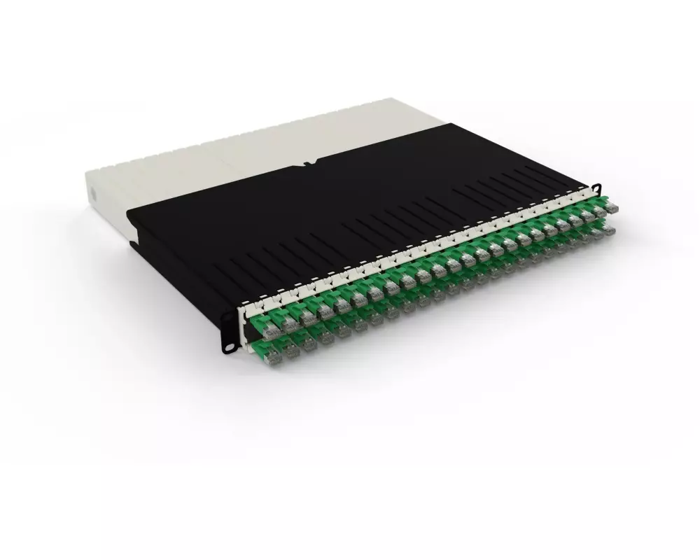 Patchbox patchbox.one / 8RU / Cat 6A, STP, 0.8 m, Grün