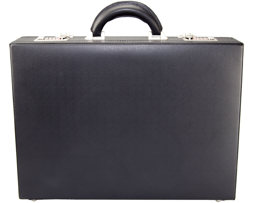 MONOLITH Diplomatenkoffer PVC 2000002018 Schwarz, 440x320x100mm