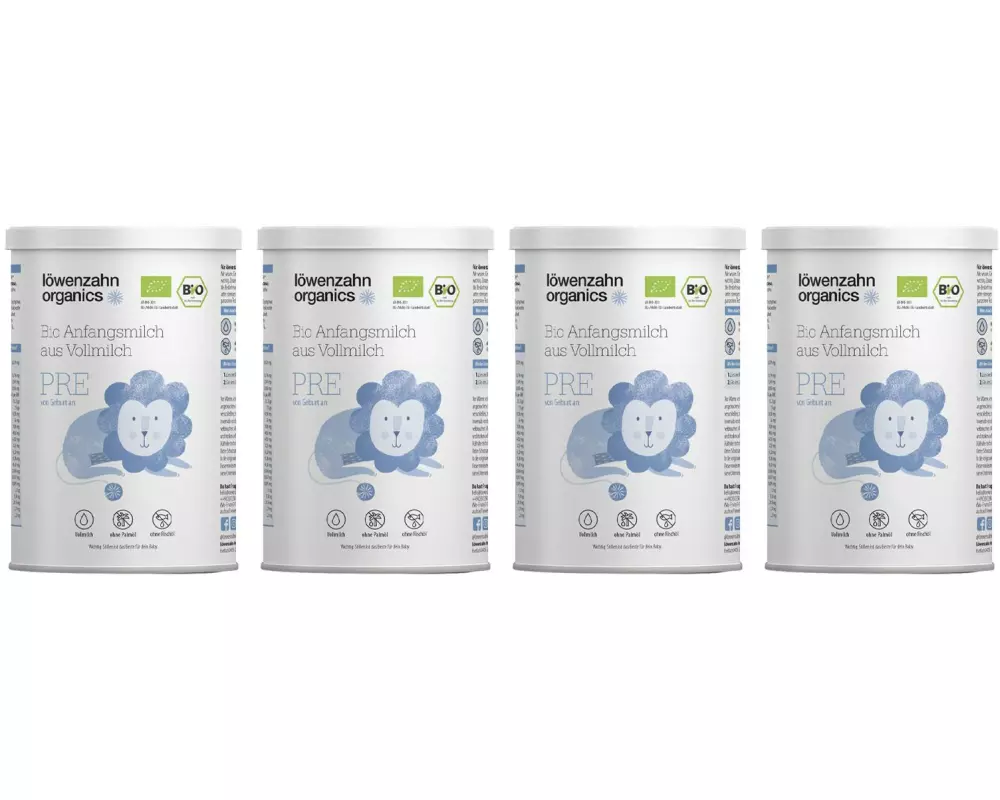 löwenzahn organics Folgemilch aus Ziegenmilch / 6+ Mt. / 4 x 500 g