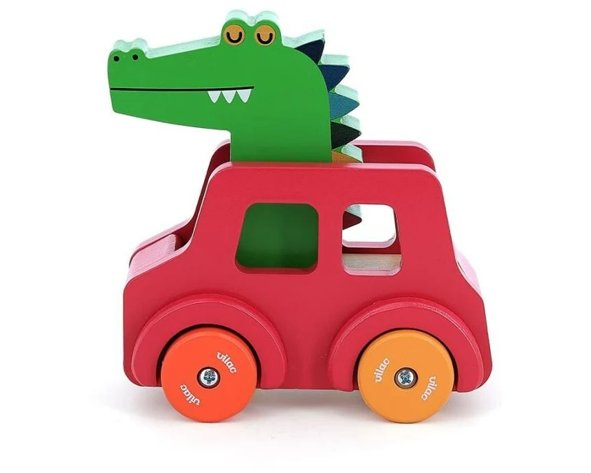 Vilac Auto mit Hupe Krokodil