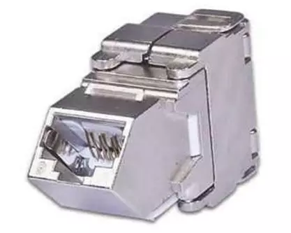 Wirewin Keystone-Modul Cat.6A, RJ-45, STP 45° gewinkelt